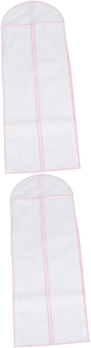 2 Pcs Bridal Clothes Cover Bag Nonwoven Bridal Garment Bag for Wedding Dress