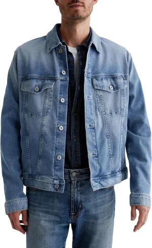 AG Jeans Men's Dart Classic Trucker Jacket, Ancient