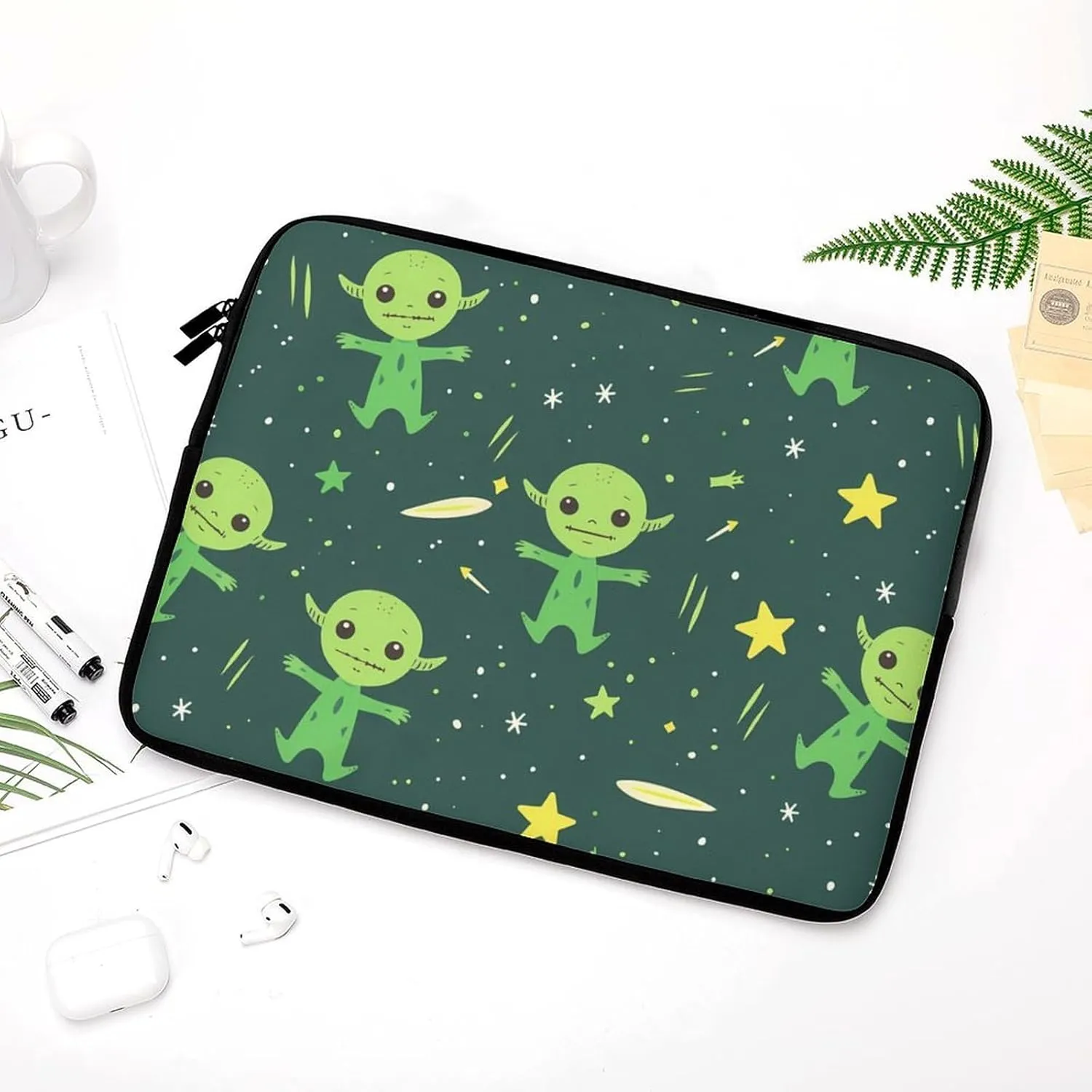 Alien Stars Laptop Sleeve Case Protective Computer Bag Carrying Briefcase for Men Women