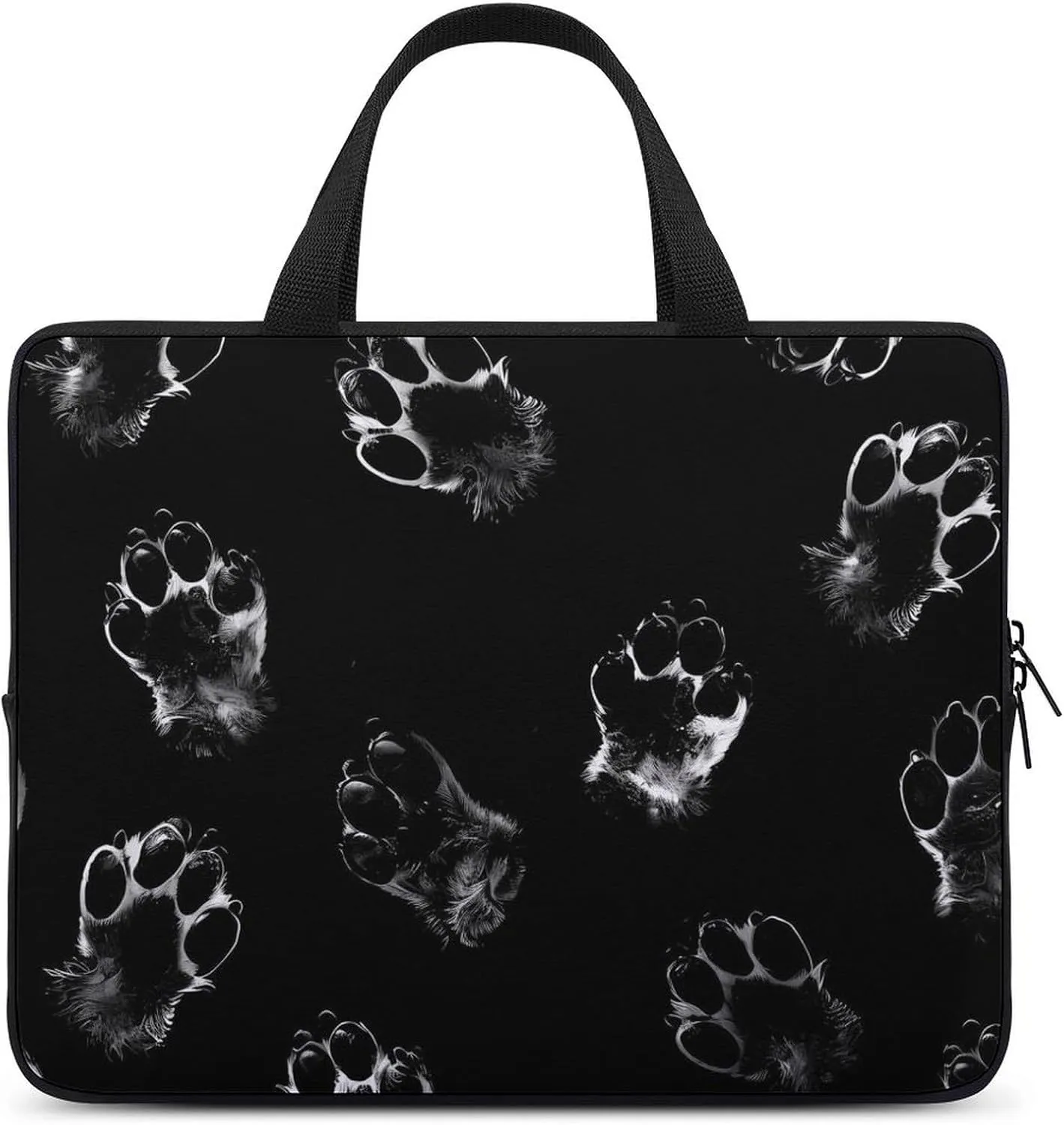 Animal Paw Prints Laptop Sleeve Portable Waterproof Computer Bag Pouch Handbag Protective Sleeve