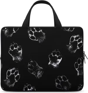 Animal Paw Prints Laptop Sleeve Portable Waterproof Computer Bag Pouch Handbag Protective Sleeve