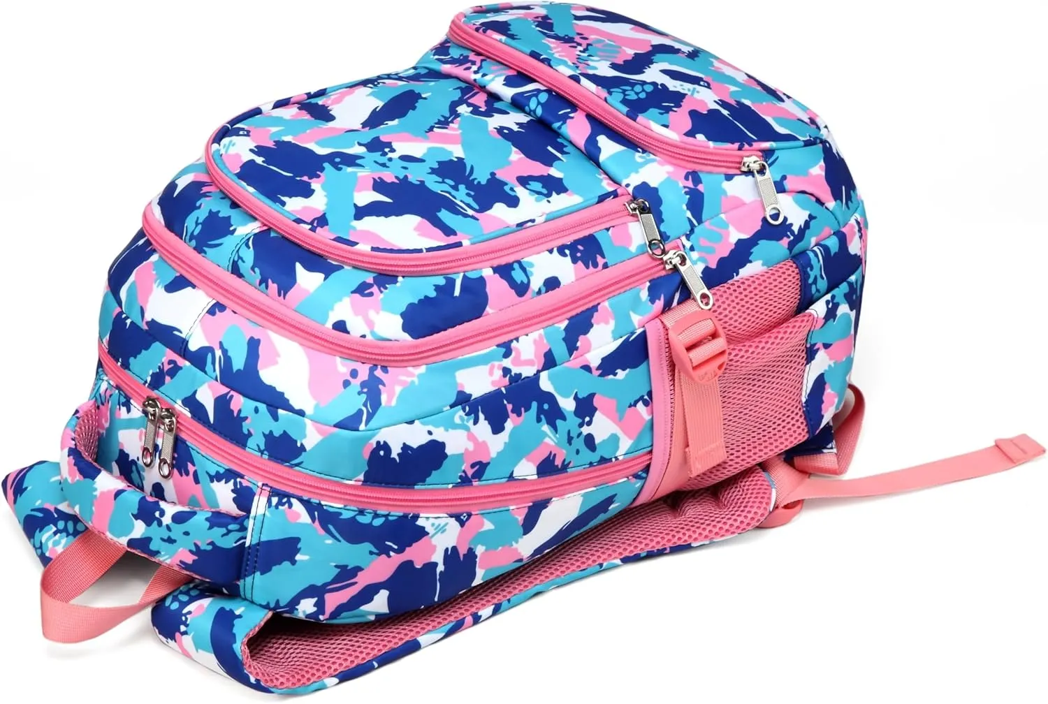 BLUEFAIRY Kids Backpack for Girls School Backpack for Elementary Primary School Book Bags Bookbags Back to School Gifts for Childs Mochila Para Nias 17 Inch Aged 8-10 Camo Pink