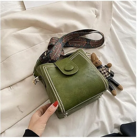 Bootara Bucket Bag, Adjustable Womens Retro Water Bucket Shoulder Bag, Convertible Shoulder Crossbody