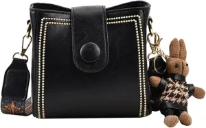 Bootara Bucket Bag, Adjustable Womens Retro Water Bucket Shoulder Bag, Convertible Shoulder Crossbody