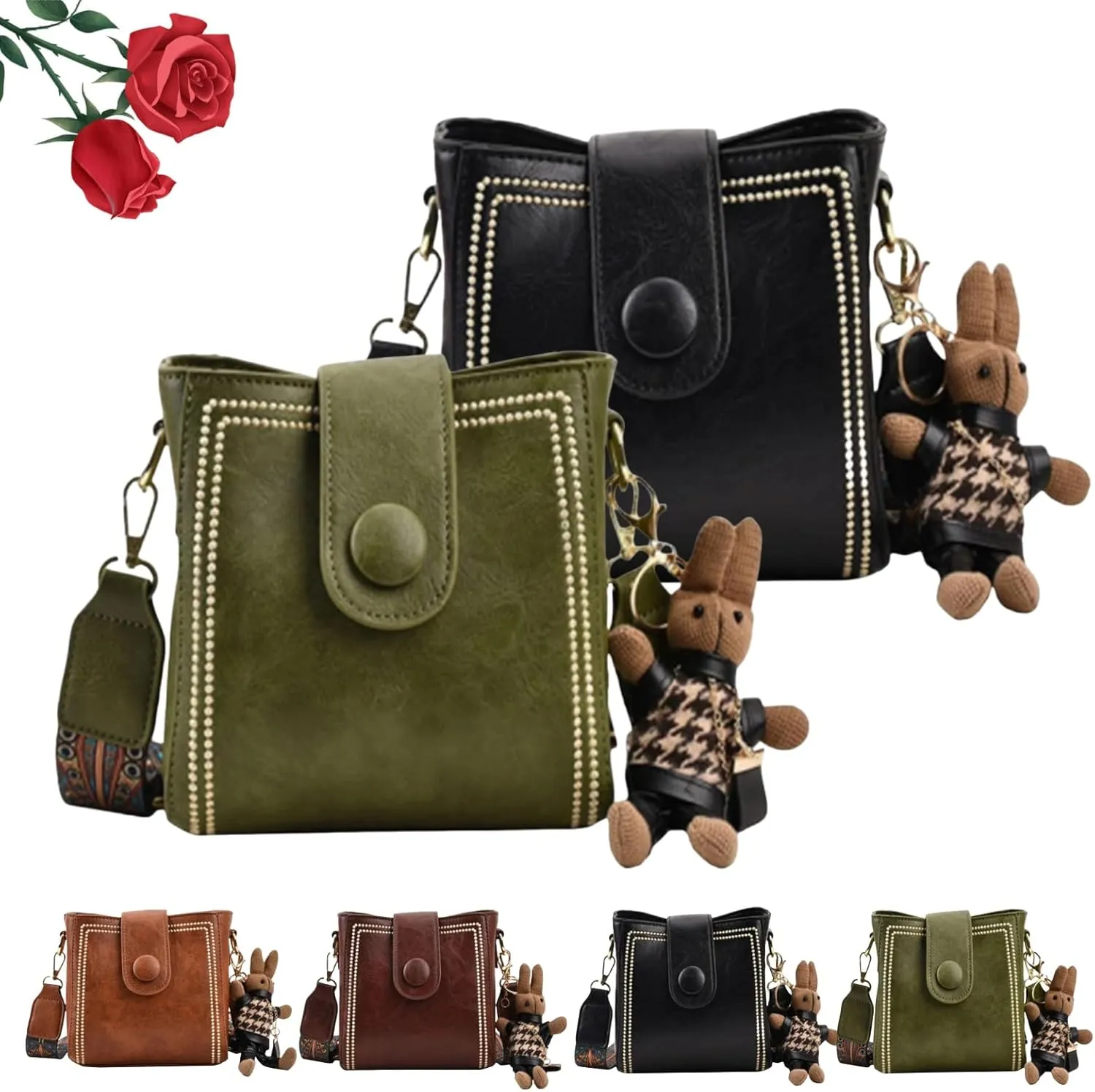 Bootara Bucket Bag With Adjustable Wider Shoulder Strap, 2025 New Bootara Vintage Bucket Bag, Womens Cross Body Bags