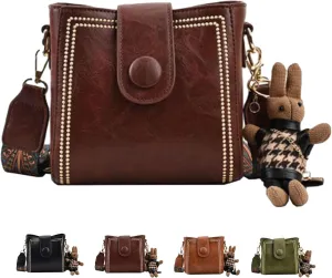Bootara Bucket Bag with Adjustable Wider Shoulder Strap, Womens Retro Water Bucket Shoulder Bag
