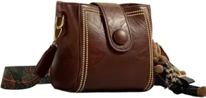 Bootara Bucket Bag,Detachable Strap Design and Handheld Fashion Retro Bag