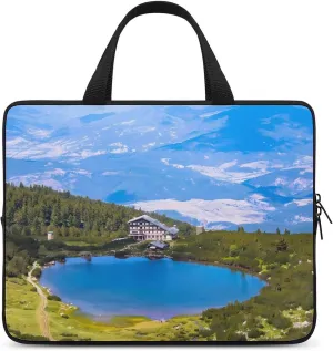 Bulgaria Bezbog Lake Landscape Laptop Sleeve Bag Computer Carrying Case Laptops Protective Cover for Travel Business