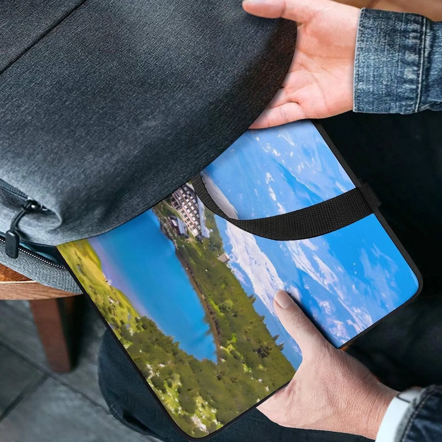Bulgaria Bezbog Lake Landscape Laptop Sleeve Bag Computer Carrying Case Laptops Protective Cover for Travel Business