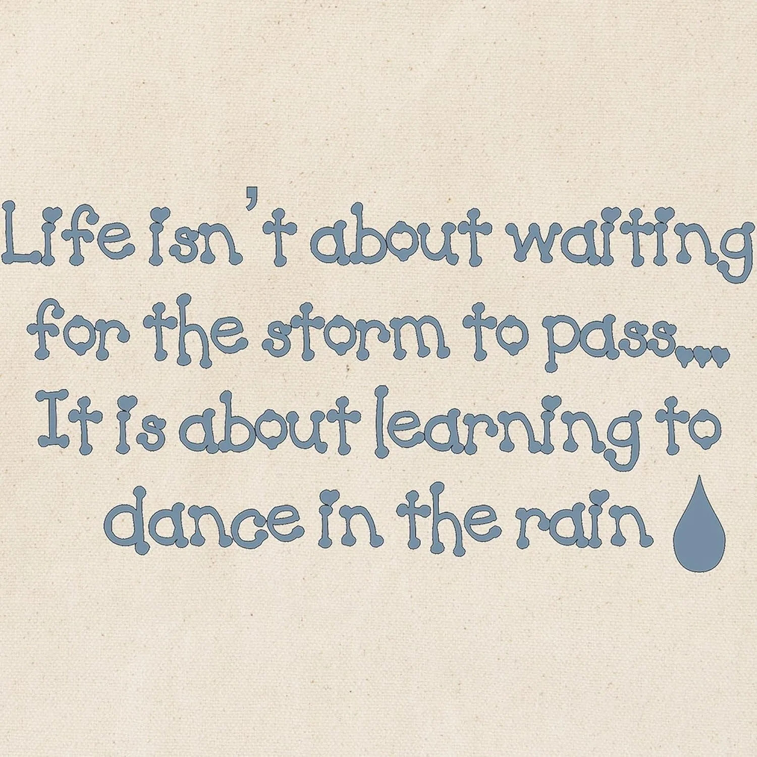 CafePress Dance In The Rain Tote Bag Natural Canvas Tote Bag, Reusable Shopping Bag