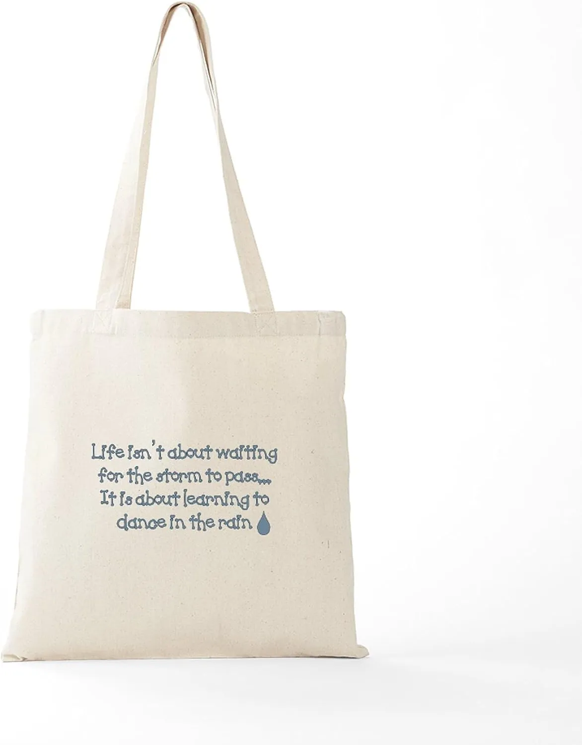 CafePress Dance In The Rain Tote Bag Natural Canvas Tote Bag, Reusable Shopping Bag