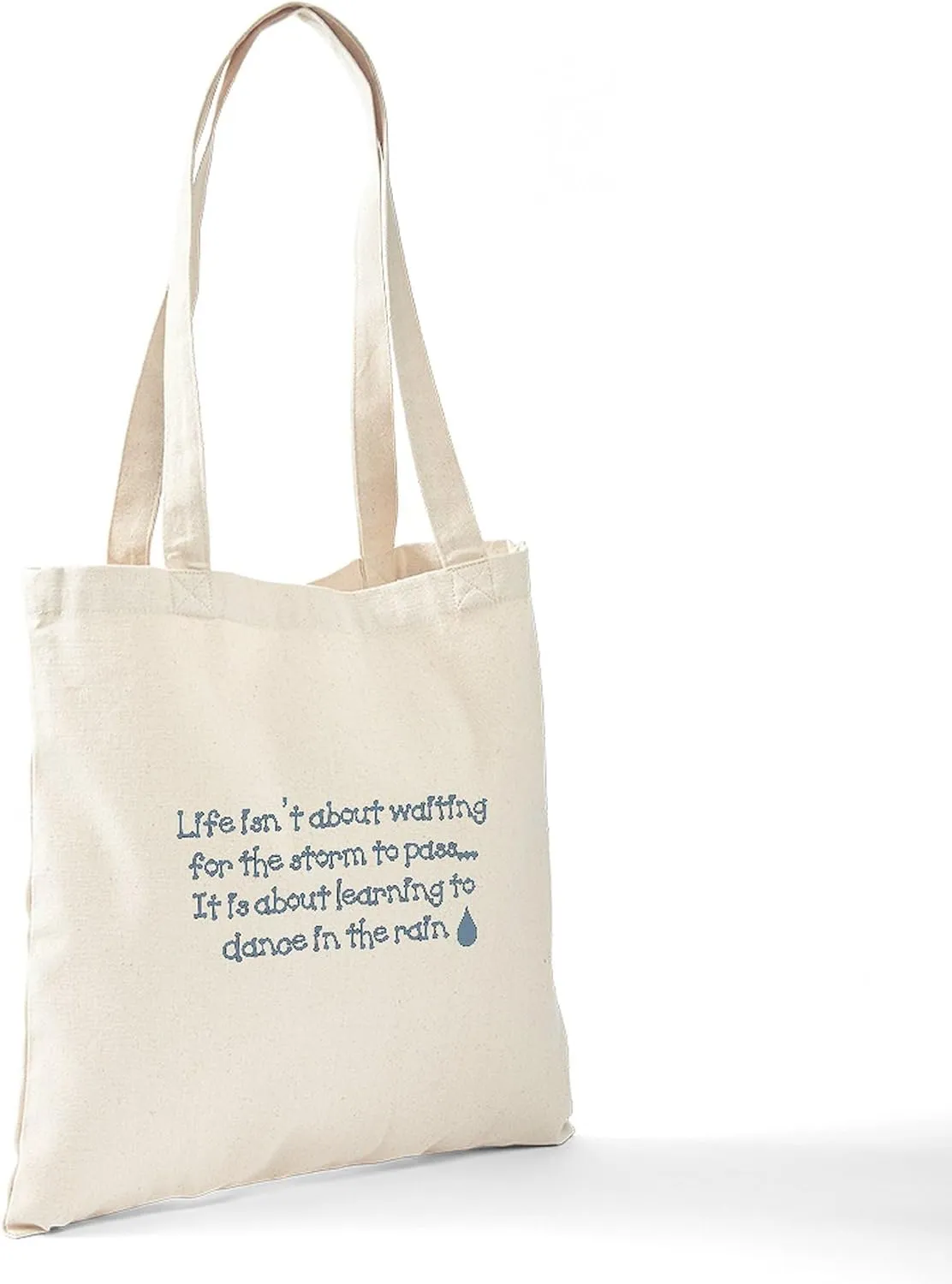 CafePress Dance In The Rain Tote Bag Natural Canvas Tote Bag, Reusable Shopping Bag