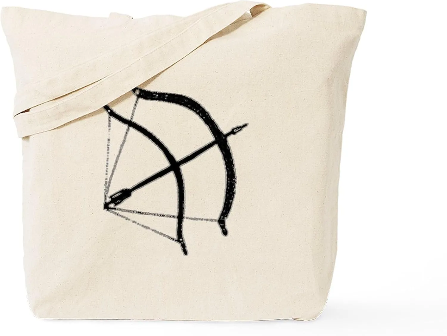 CafePress DH Bow Tote Bag Natural Canvas Tote Bag, Reusable Shopping Bag