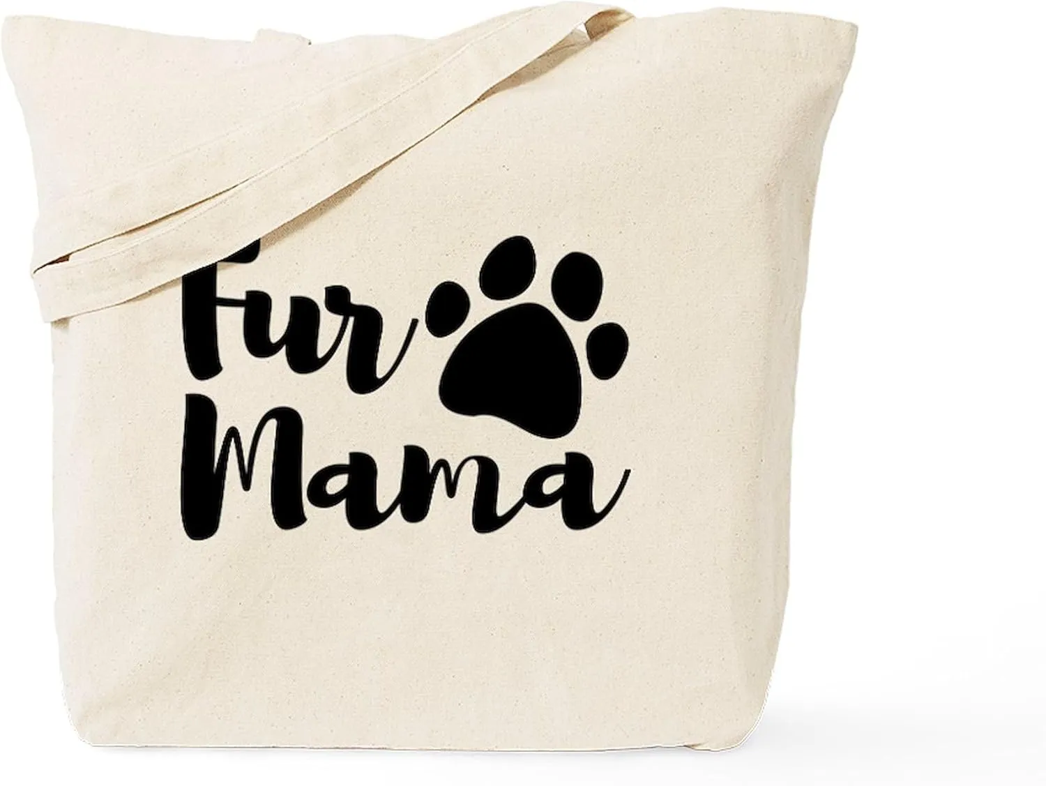 CafePress Fur Mama Tote Bag Natural Canvas Tote Bag, Reusable Shopping Bag