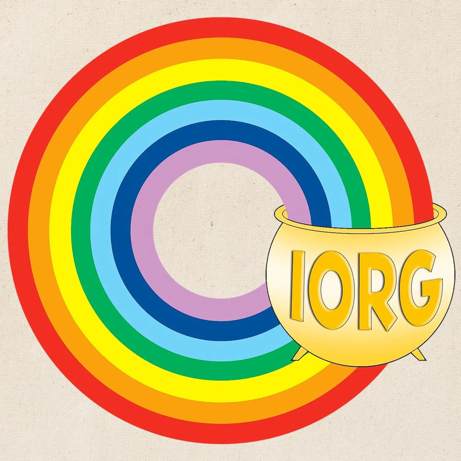 CafePress IORG Pot Of Gold Tote Bag Natural Canvas Tote Bag, Reusable Shopping Bag