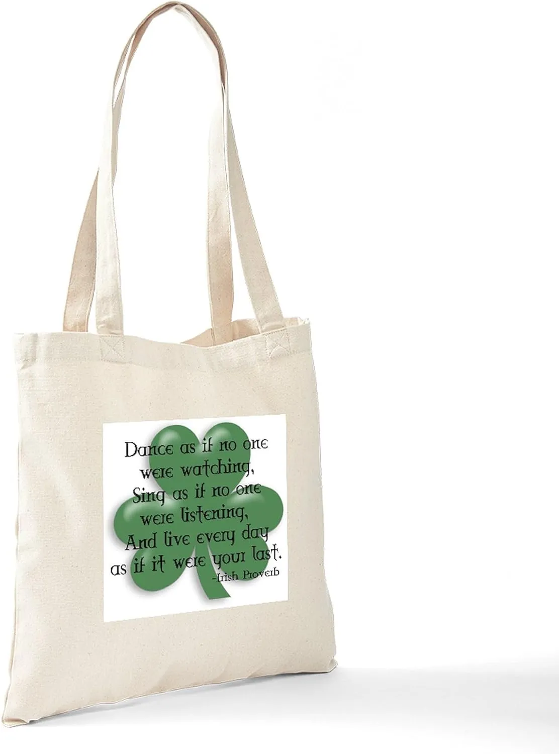 CafePress Irish Proverb Tote Bag Natural Canvas Tote Bag, Reusable Shopping Bag