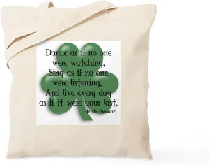 CafePress Irish Proverb Tote Bag Natural Canvas Tote Bag, Reusable Shopping Bag