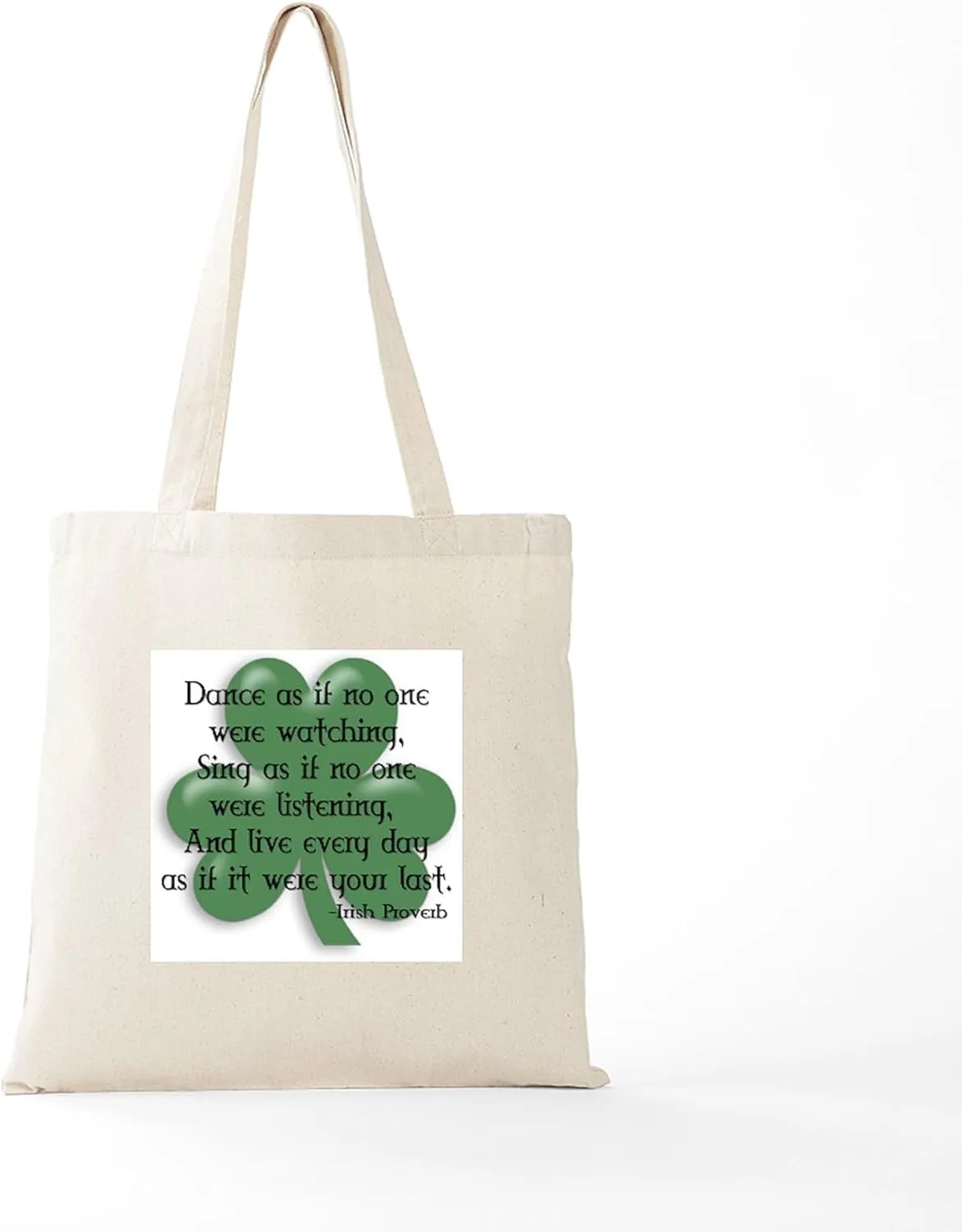 CafePress Irish Proverb Tote Bag Natural Canvas Tote Bag, Reusable Shopping Bag