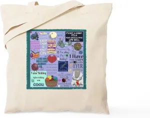CafePress Knitters Tote Bag Natural Canvas Tote Bag, Reusable Shopping Bag