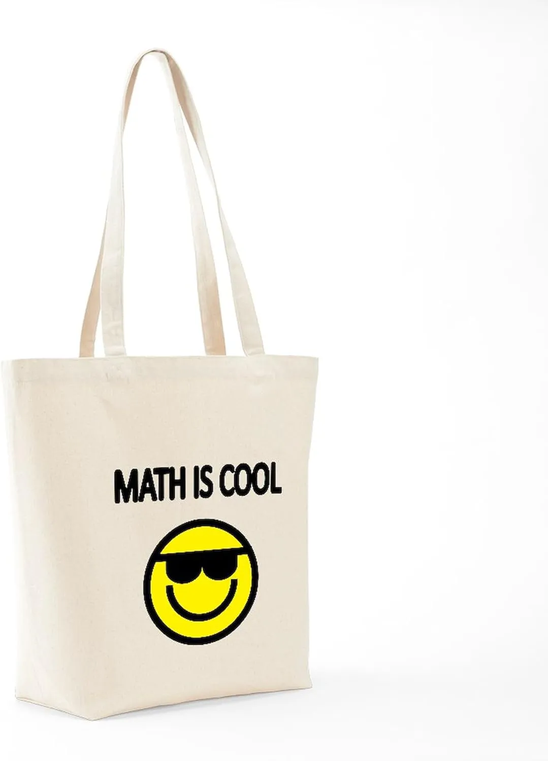 CafePress MATH IS COOL 2 Tote Bag Natural Canvas Tote Bag, Reusable Shopping Bag