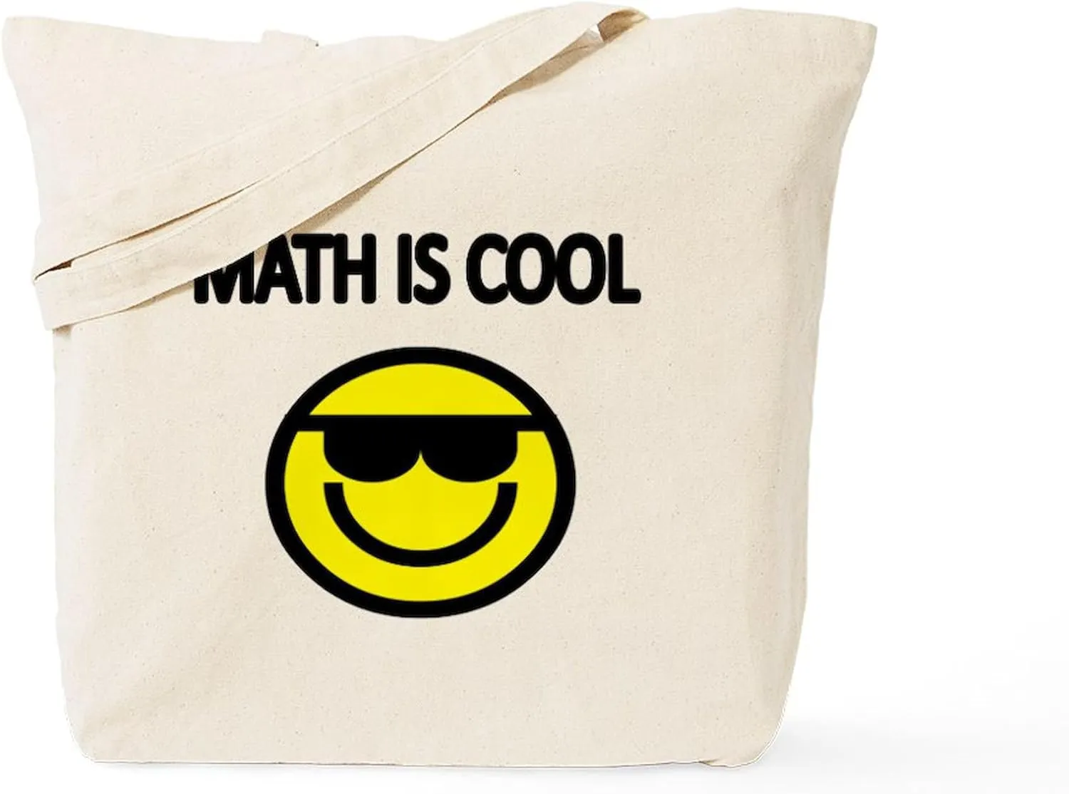 CafePress MATH IS COOL 2 Tote Bag Natural Canvas Tote Bag, Reusable Shopping Bag