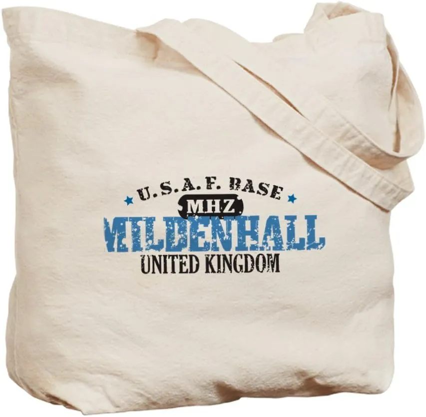 CafePress Mildenhall Air Force Base Tote Bag Natural Canvas Tote Bag, Reusable Shopping Bag