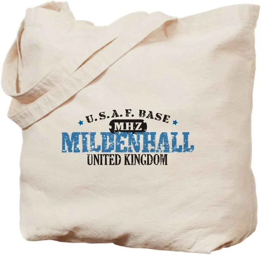 CafePress Mildenhall Air Force Base Tote Bag Natural Canvas Tote Bag, Reusable Shopping Bag