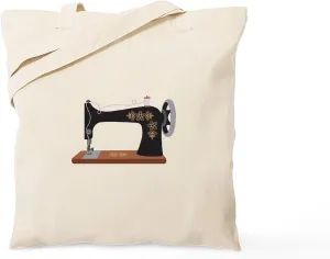 CafePress Sewing Machine 1 Tote Bag Natural Canvas Tote Bag, Reusable Shopping Bag