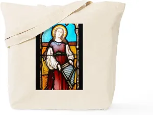 CafePress St Cecilia Tote Bag Natural Canvas Tote Bag, Reusable Shopping Bag