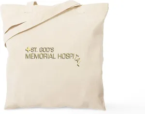CafePress St. God's Memorial Hospital Tote Bag Natural Canvas Tote Bag, Reusable Shopping Bag