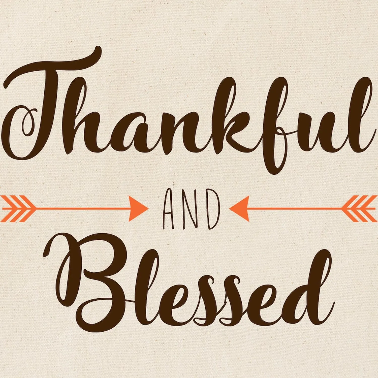 CafePress Thankful And Blessed Tote Bag Natural Canvas Tote Bag, Reusable Shopping Bag