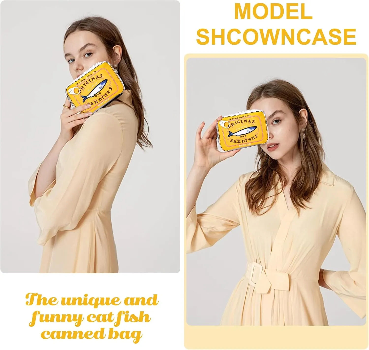Canned Sardines Makeup Bag, Canned Sardines Style Toiletry Bag Cute Travel Bag Creative Cute Makeup Bag Coquette Make up Pouch for Women