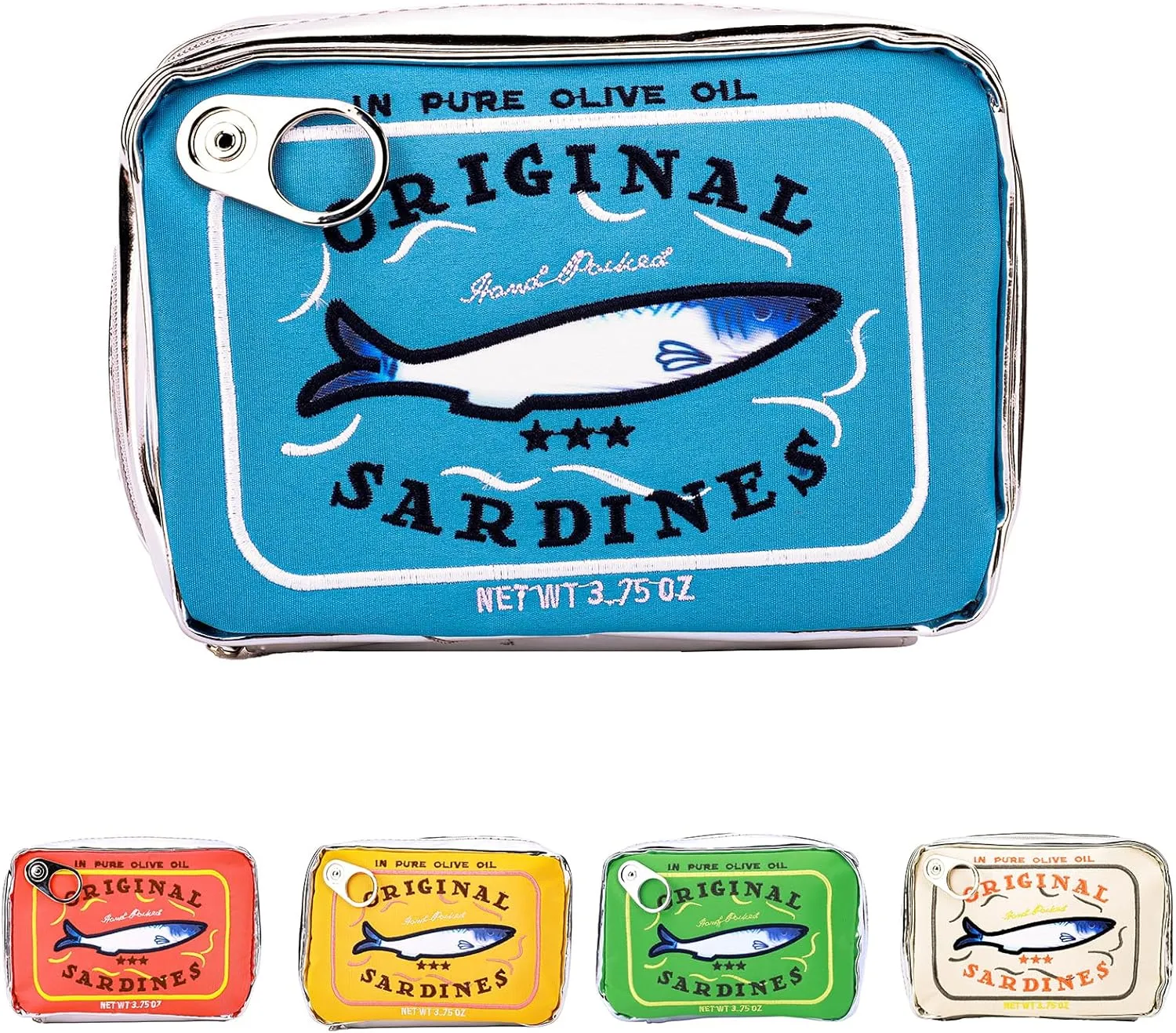 Canned Sardines Makeup Bag, Canned Sardines Style Toiletry Bag Cute Travel Bag Creative Cute Makeup Bag Coquette Make up Pouch for Women