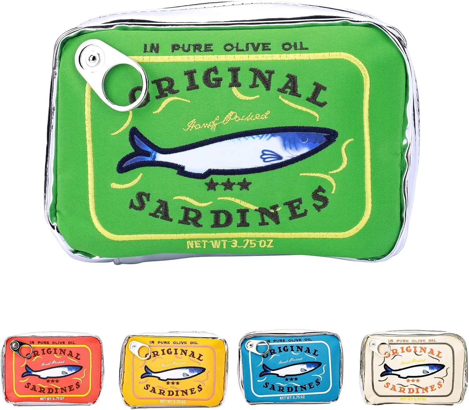 Canned Sardines Makeup Bag, Canned Sardines Style Toiletry Bag Cute Travel Bag Creative Cute Makeup Bag Coquette Make up Pouch for Women