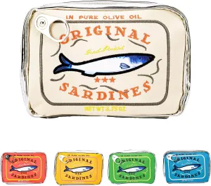 Canned Sardines Makeup Bag, Canned Sardines Style Toiletry Bag Cute Travel Bag Creative Cute Makeup Bag Coquette Make up Pouch for Women