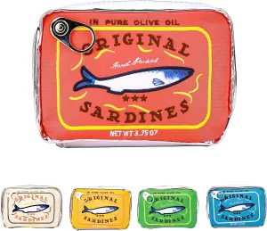 Canned Sardines Makeup Bag, Canned Sardines Style Toiletry Bag Cute Travel Bag Creative Cute Makeup Bag Coquette Make up Pouch for Women