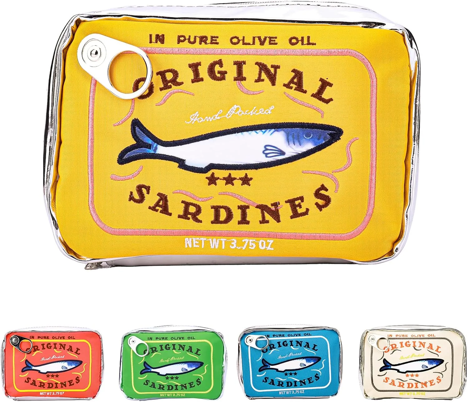 Canned Sardines Makeup Bag, Canned Sardines Style Toiletry Bag Cute Travel Bag Creative Cute Makeup Bag Coquette Make up Pouch for Women