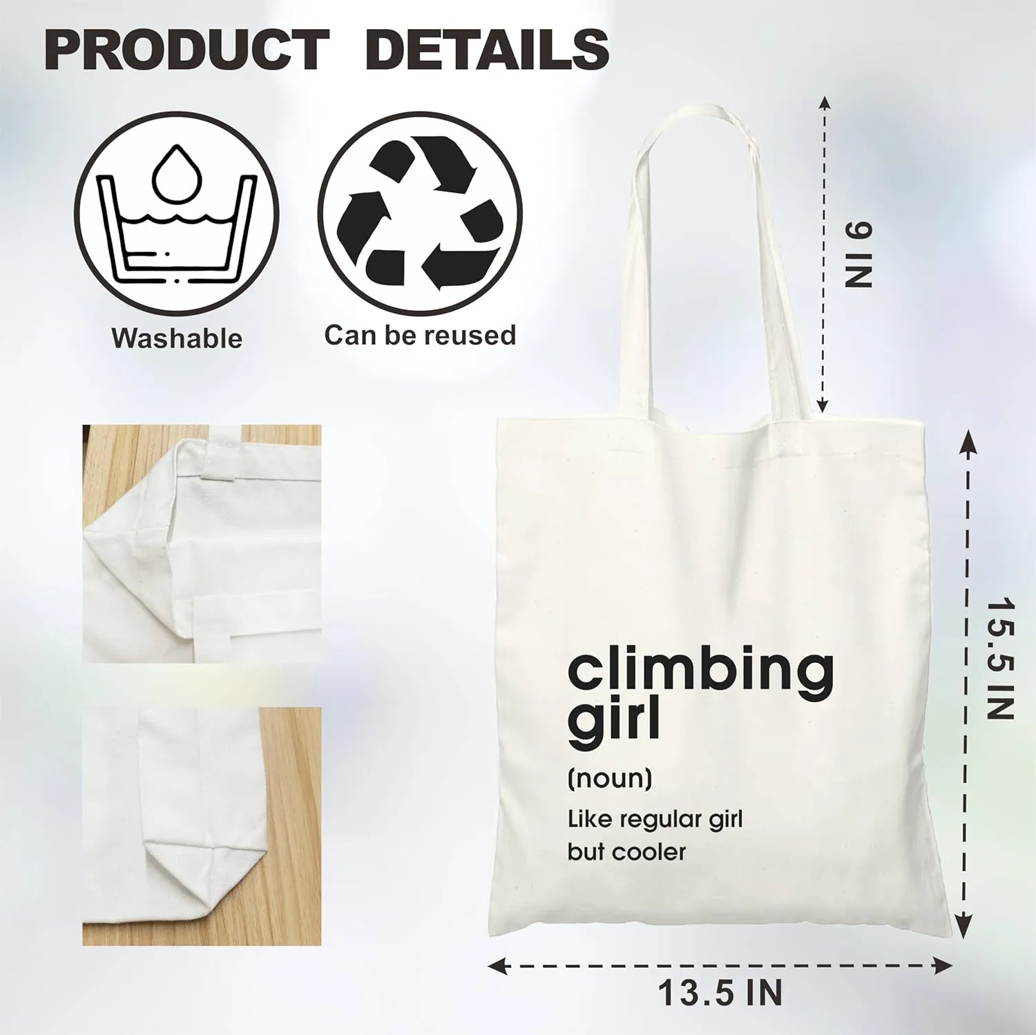 Canvas Tote Bag For Women,A