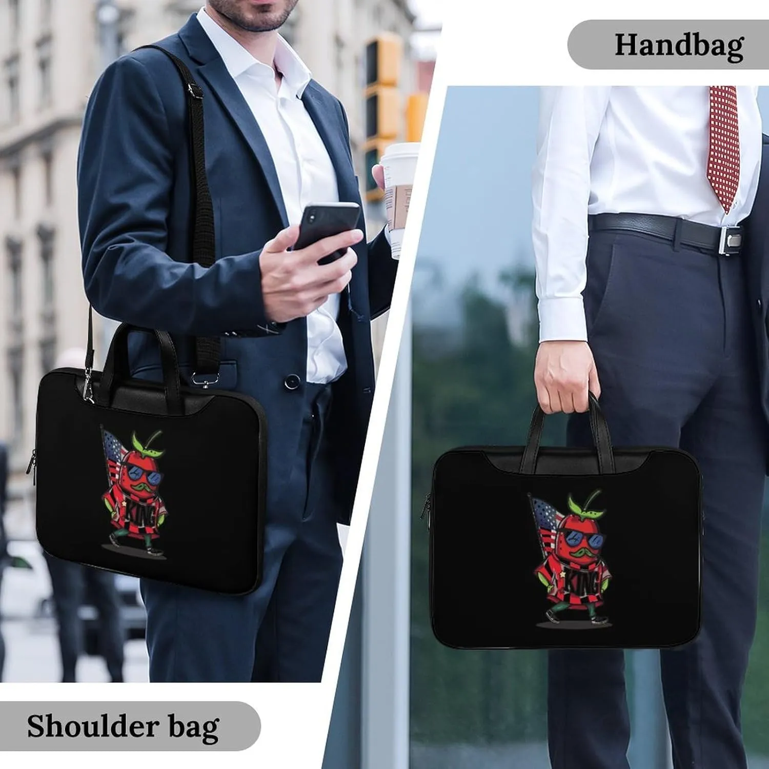 Chili King Cool Laptop Tote Bag Waterproof Computer Carrying Case Business Office Briefcase