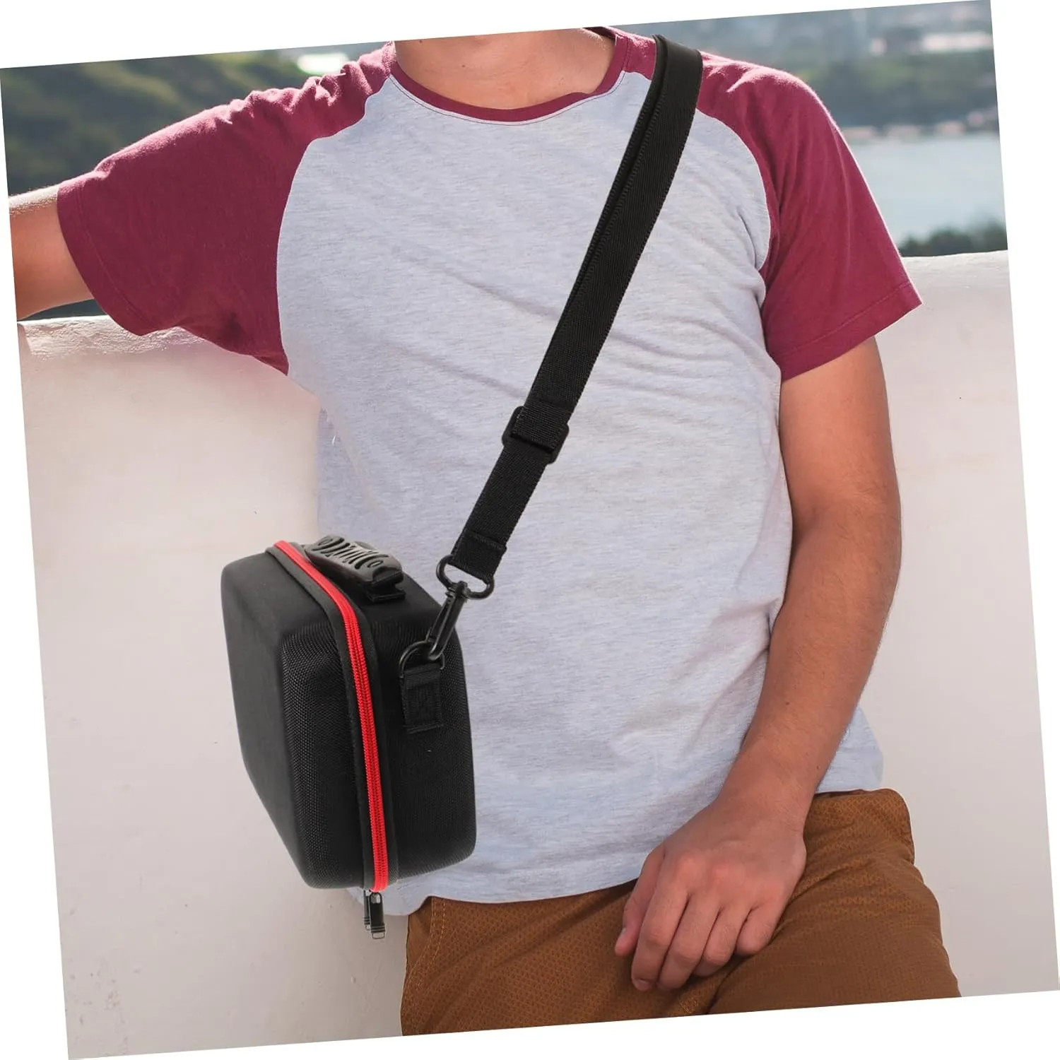 COHEALI Small Camera Bag with Handle Durable Splashproof Travel Pouch for Men Padded Case for Digital Equipment for Organizing Accessories