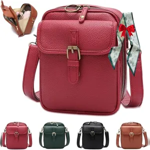 Collaboraten1 Crossbody Leather Bag, Crossbody Leather Bag, 2025 New Vintage Petal Bucket Handbag