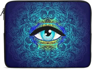 Cool Alien Psychedelic Eye Personalized Laptop Bag Business Casual Laptop Case Slim Computer Bag Briefcase
