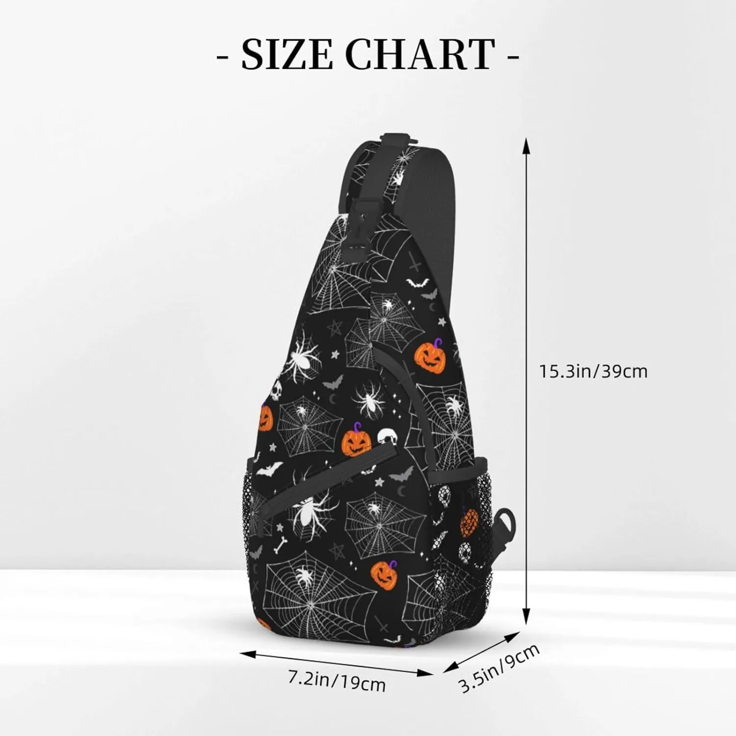 Cool Skull Unisex Chest Bags Crossbody Sling Backpack Travel Hiking Daypack Crossbody Bag For Men