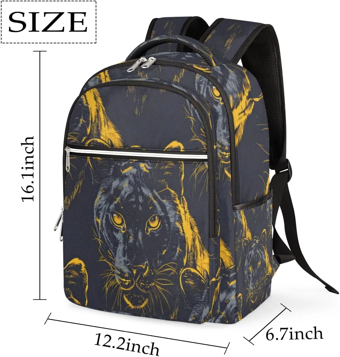 Cool Tiger Travel Laptop Backpack Durable Computer Backpacks Work Business Bags Womens Travel Backpack Purse