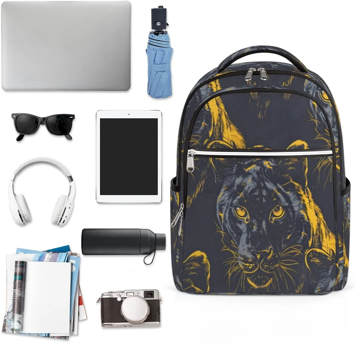 Cool Tiger Travel Laptop Backpack Durable Computer Backpacks Work Business Bags Womens Travel Backpack Purse
