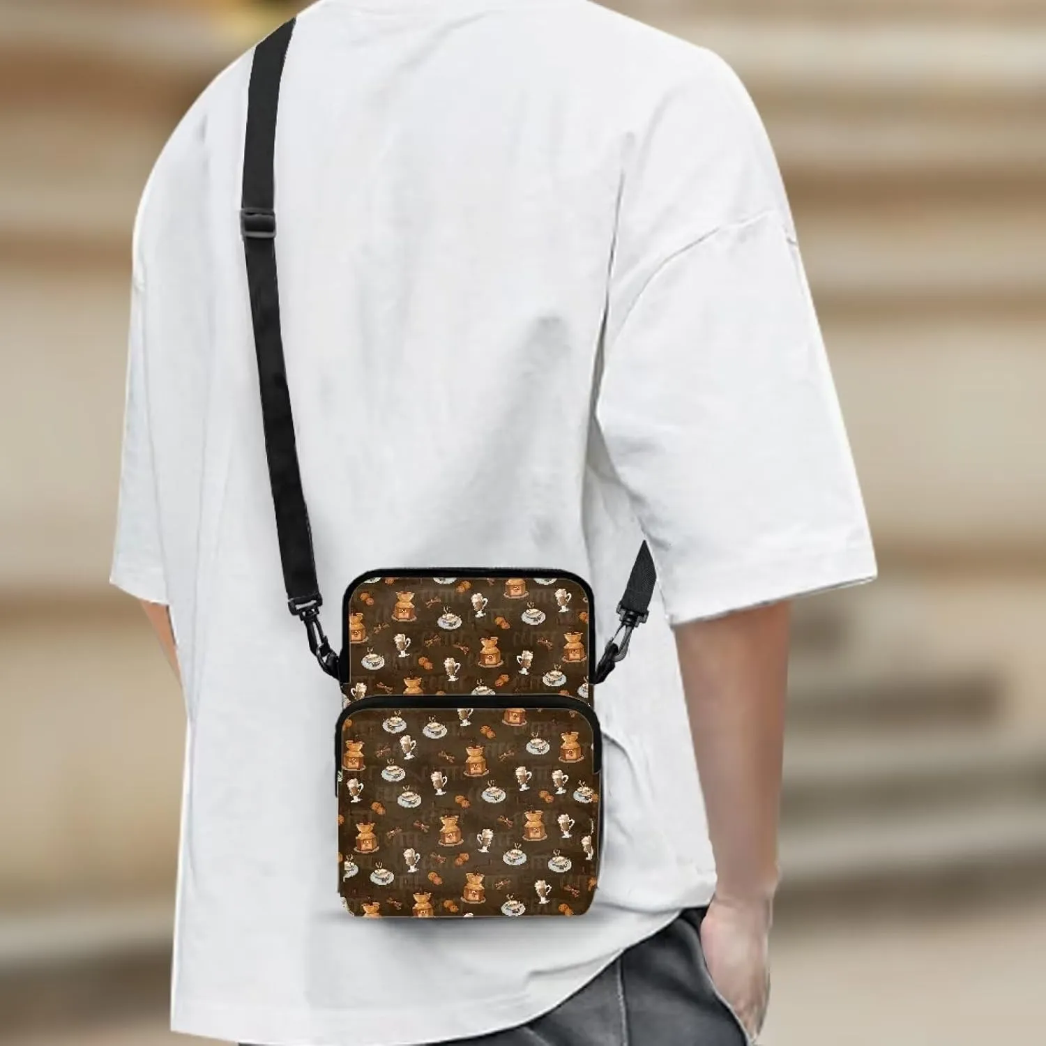 Crossbody Bag Side Strap Bags for Women Men Teens Over 5