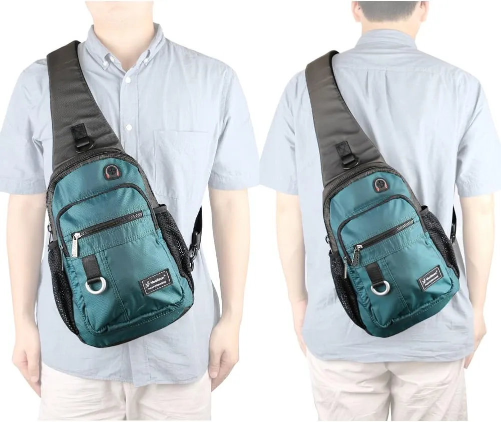 Crossbody Sling Bag Backpack for Men & Women Lake Blue