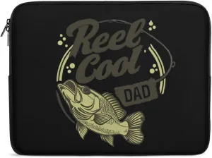 Dad Fishing Reel Cool Personalized Laptop Bag Business Casual Laptop Cases Slim Computer Bag Briefcase