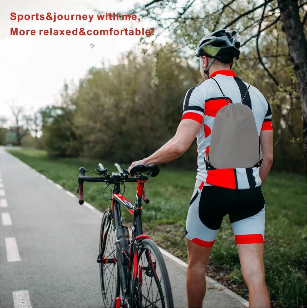 Drawstring Backpack Bulk 20 Pcs Draw String Backpack Bags DIY Gym Sports Traveling Yoga Cinch Bag Sackpack Drawstring (grey)