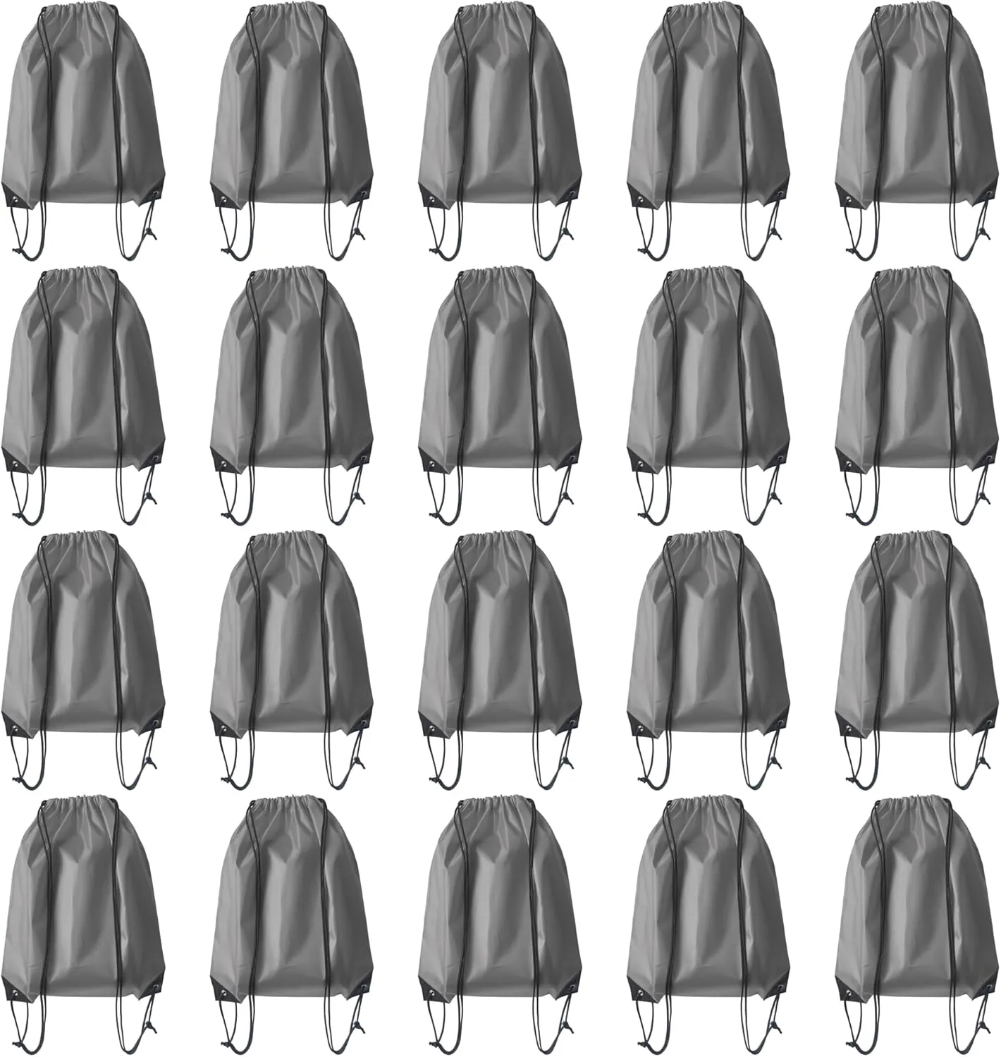 Drawstring Backpack Bulk 20 Pcs Draw String Backpack Bags DIY Gym Sports Traveling Yoga Cinch Bag Sackpack Drawstring (grey)